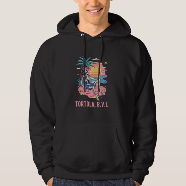 Tortola BVI B.V.I British Virgin Islands Souvenir  Hoodie (Front)