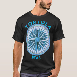 Tortola BVI Vintage Tortola BVI Compass Rose T-Shirt