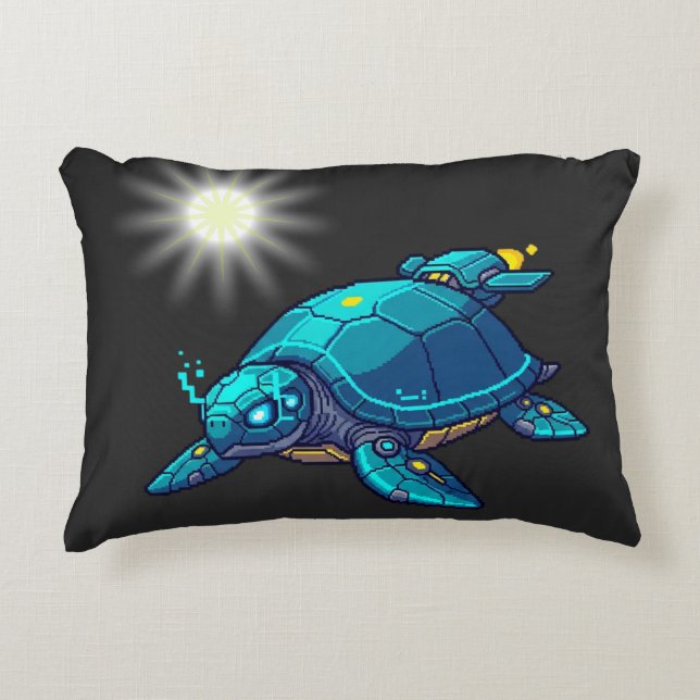 Tortuga Futurista Decorative Cushion (Front)