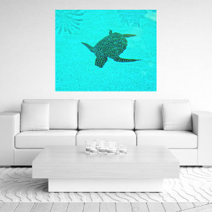 Tortuga Turtle Mosaic on Sanibel Island Florida Canvas Print