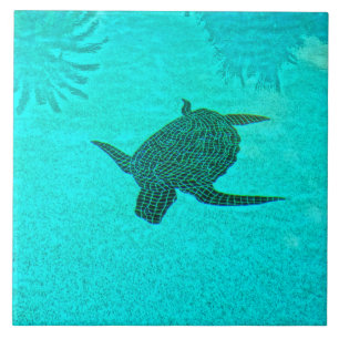 Tortuga Turtle Mosaic on Sanibel Island Florida Tile