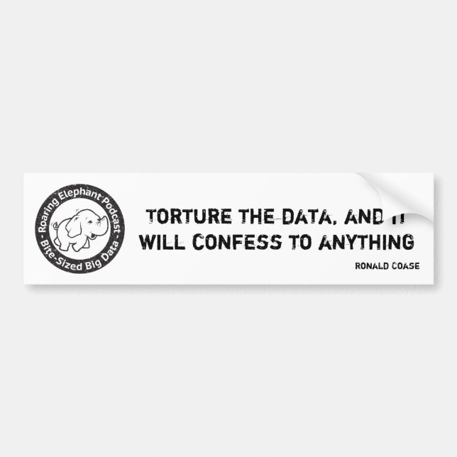 Torture data for fun and profit bumper sticker (Front)