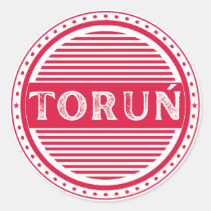 Toruń City Pride Emblem – Polish Identity Classic Round Sticker