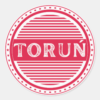 Toruń City Pride Emblem – Polish Identity Classic Round Sticker