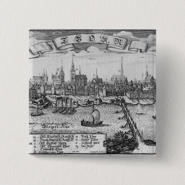 Torun, Poland 15 Cm Square Badge (Front)