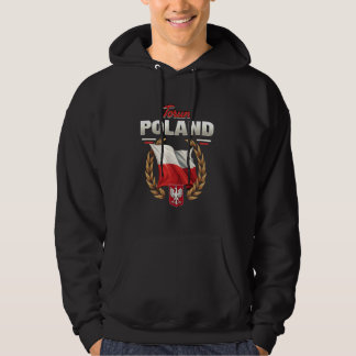Torun Poland Souvenir Polish Flag Hoodie