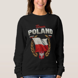 Torun Poland Souvenir Polish Flag Sweatshirt