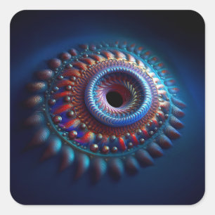 Torus Wormhole Square Sticker