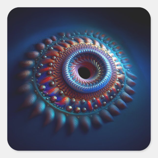 Torus Wormhole Square Sticker (Front)