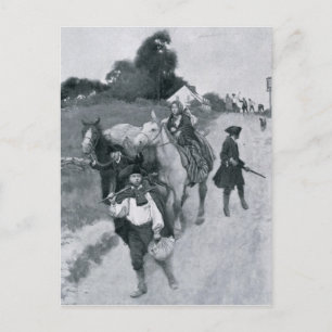 Tory Refugees on Their Way to Canada Postcard
