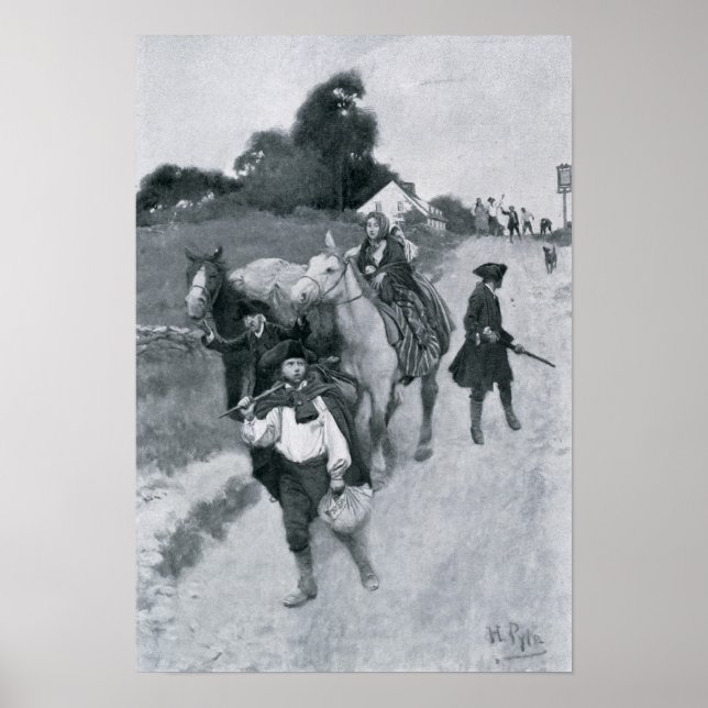 Tory Refugees on Their Way to Canada Poster (Front)