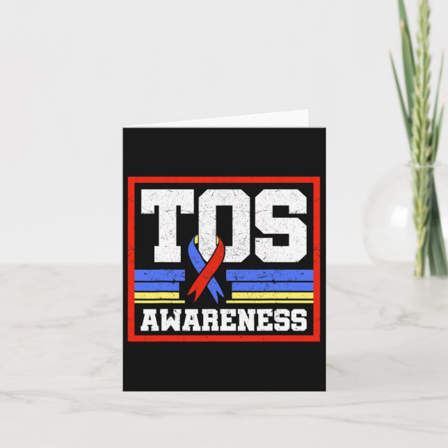 Tos Awareness Ribbon Thoracic Outlet Syndrome Supp Card (Front)