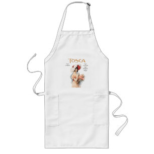 Tosca Opera Vintage - Puccini Opera Poster Design Long Apron