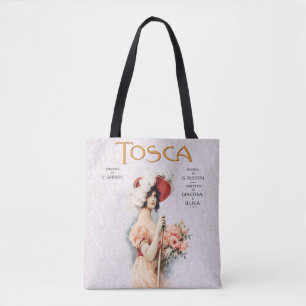 Tosca Opera Vintage - Puccini Opera Poster Design Tote Bag