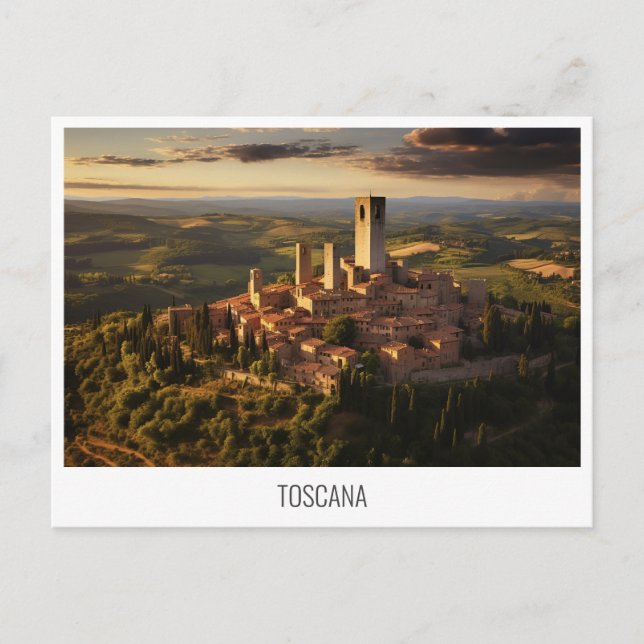 Toscana, Italy postcard (Front)