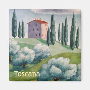 Toscana Magnet/House On The Hill/Sunny Italy Magnet