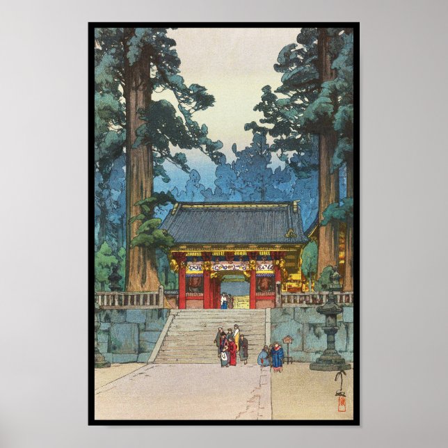 Toshogu Shrine Hiroshi Yoshida japanese fine art Poster (Front)
