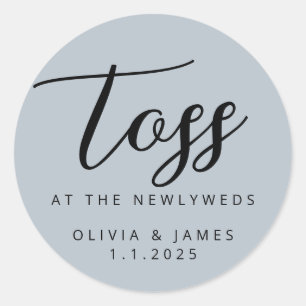 Toss At The Newlyweds Sticker