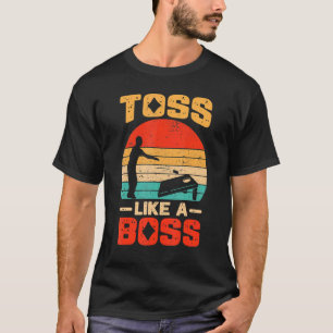 Toss Like A Boss Vintage Cornhole Player Bean Bag  T-Shirt