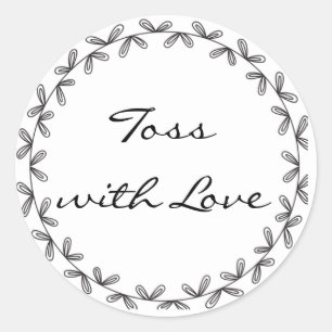 Toss with Love Sticker