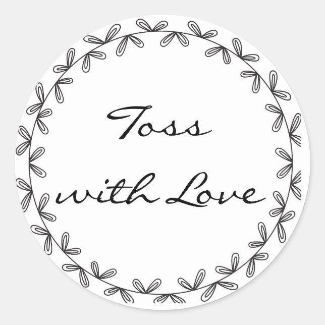 Toss with Love Sticker (Front)