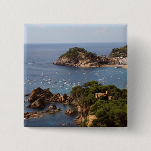 TOSSA DE MAR. Town located in the Costa Brava. 15 Cm Square Badge