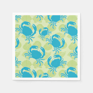 Tossed Crabs Napkins by Creative Bee Studios