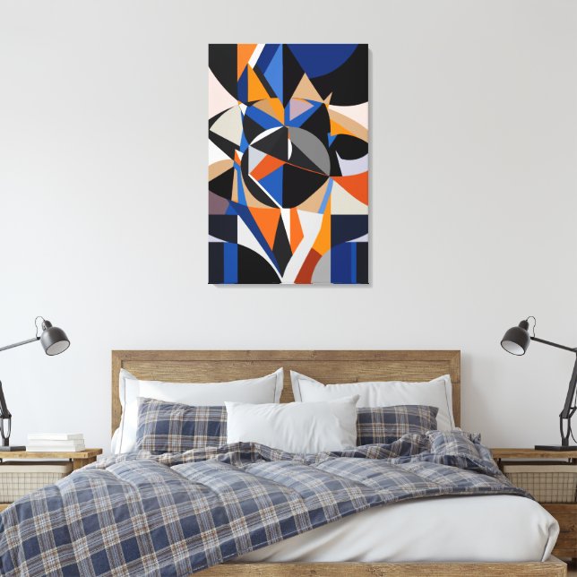Total Abstraction Canvas Print (Insitu(Bedroom))