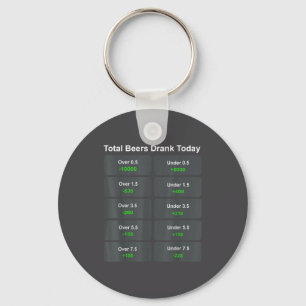 Total Beers Drank Today  Key Ring