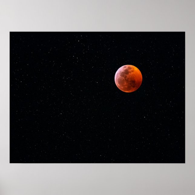 Total Blood Moon Eclipse | Big Island Hawaii Poster (Front)