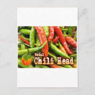 Total Chile Head Postcard