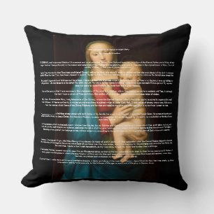 Total Consecration to Jesus Through Mary Throw Pil Cushion