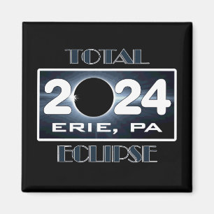 Total Eclipse Erie PA 2024 Path of Totality Magnet