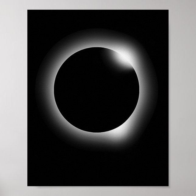 Total Eclipse Nerdy Science Lunar Solar Stem Gift  Poster (Front)