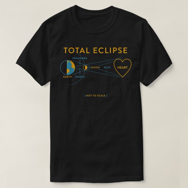 Total Eclipse Of The Heart Love Through The Eyes O T-Shirt (Design Front)