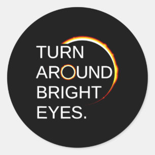 Total Eclipse Of The Sun America Totality 040824  Classic Round Sticker