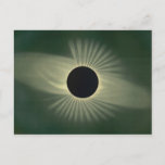 Total Eclipse of the Sun Vintage Art Postcard<br><div class="desc">A beautiful vintage illustration of a total eclipse of the sun.</div>