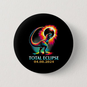 Total Eclipse Total Solar Eclipse Illustration 6 Cm Round Badge