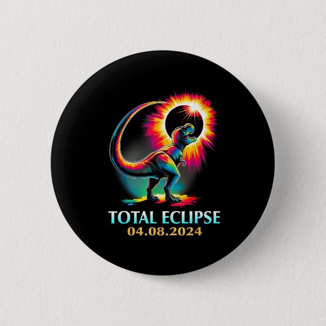 Total Eclipse Total Solar Eclipse Illustration 6 Cm Round Badge (Front)