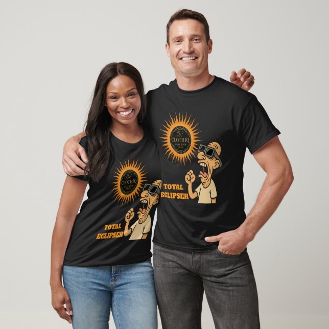 Total Eclipser: Funny Man Watching the Eclipse T-Shirt (Unisex)