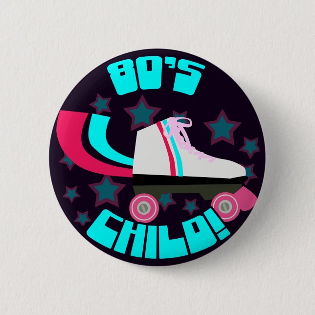 Total Eighties Child 6 Cm Round Badge (Front)