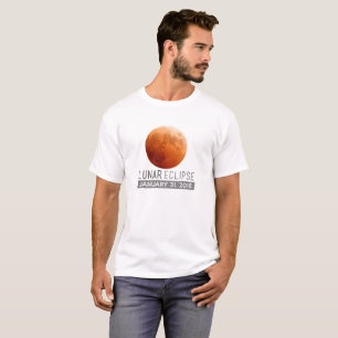 Total Lunar Eclipse 2018 31st January Gift Apparel T-Shirt