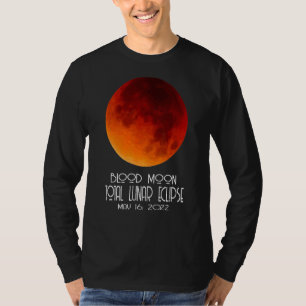 Total Lunar Eclipse 2022 Blood Moon Sky Watch Squa T-Shirt