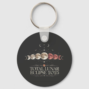Total Lunar Eclipse 2025 Astronomy Northwest USA  Key Ring