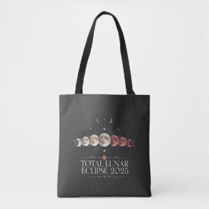 Total Lunar Eclipse 2025 Astronomy Northwest USA Tote Bag
