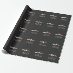 Total Lunar Eclipse 2025 Astronomy Northwest USA  Wrapping Paper