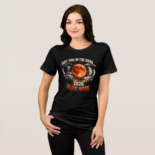 Total Lunar Eclipse “Blood Moon” T‑Shirt Tri-Blend Shirt