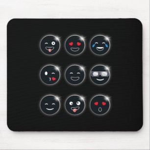 Total Solar Eclipse 04.08.2024 Silly Faces Fun Boy Mouse Mat