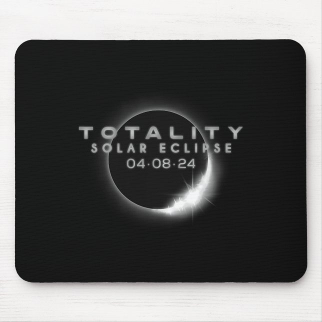 Total Solar Eclipse 04.08.2024 Totality 2 Mouse Mat (Front)