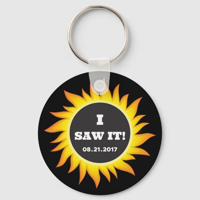 Total Solar Eclipse - 08.21.2017 Key Ring (Front)
